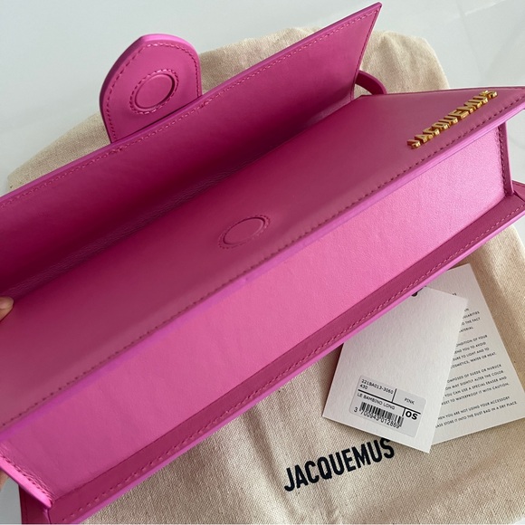 Jacquemus Pink Leather Le Bambino Long Bag - Picture 7 of 10